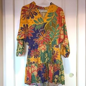 Anthropologie Conditions Apply Bohemian Mini Dress